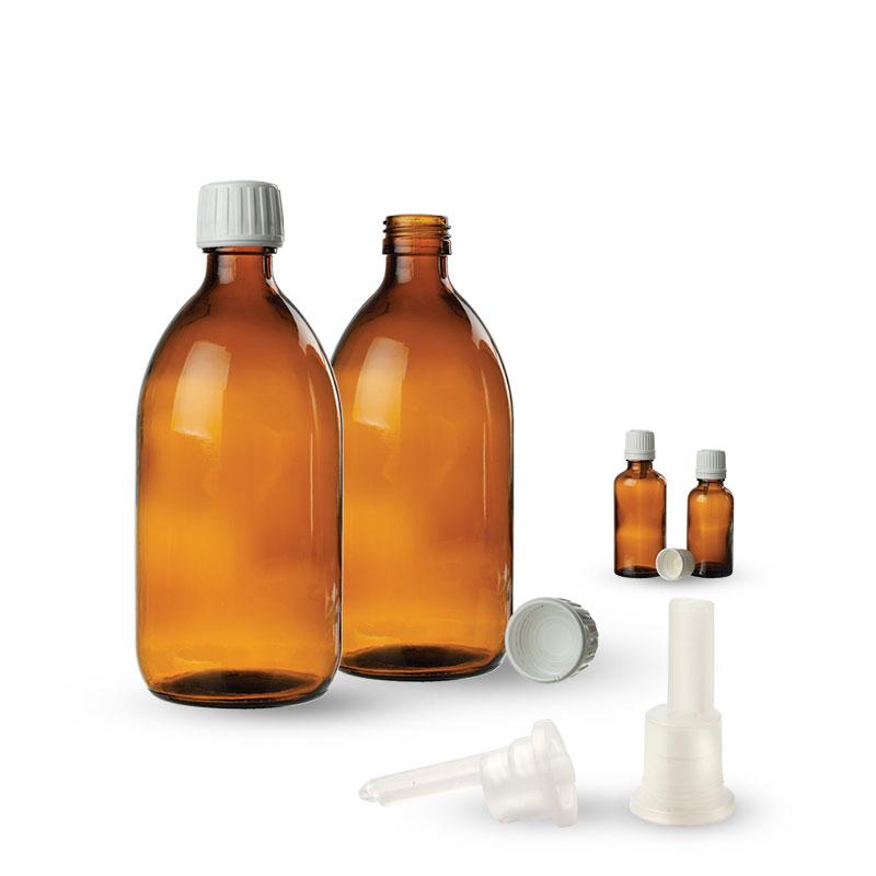 Bottiglie di vetro per prodotti farmaceutici