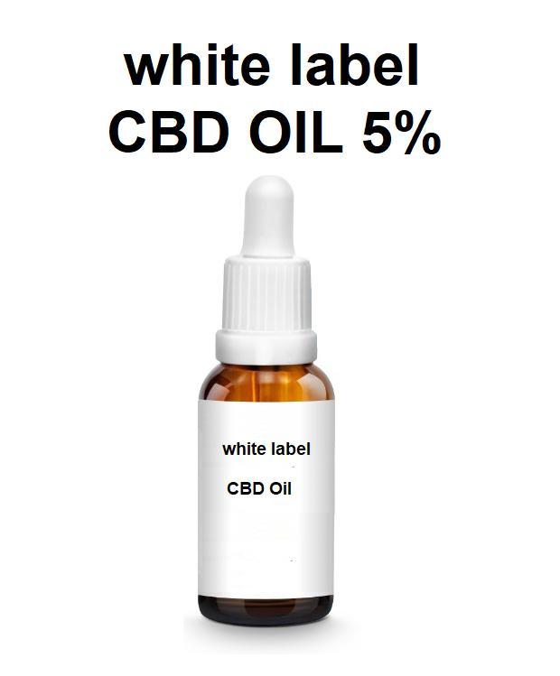 etichetta bianca Olio di CBD 5%