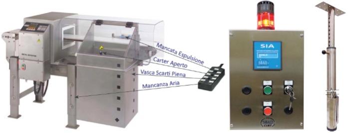 Sistema controllo metal detector
