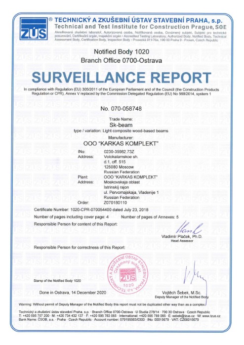 Surveillance report ETA