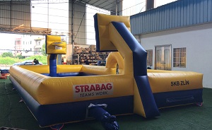 Inflatable basketball pitch