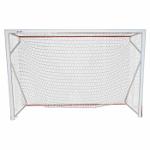 Pair of 3x2 m. steel football goals including nets