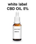 etichetta bianca Olio di CBD 5%