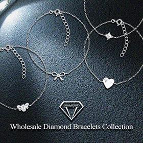 Una collezione di bracciali di diamanti