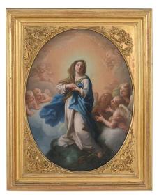 Dipinto antico "La Vergine Assunta," Stefano Parrocel