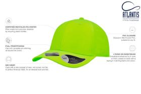 Cappello eco-sostenibile in 100% poliestere riciclato