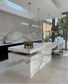 Cucina marmo bianco