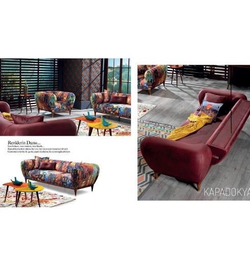 Lusso italiano velluto tessuto 3 posti divano soggiorno mode