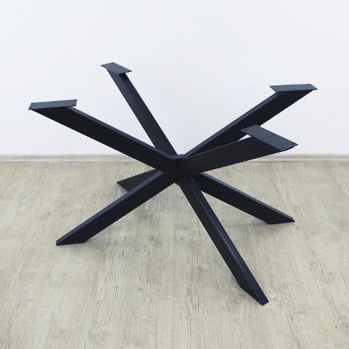 Base del tavolo in acciaio a forma di ragno asimmetrico