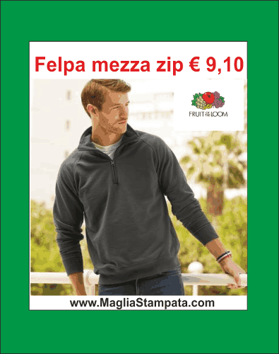 Felpe Fruit of the loom personalizzate o neutre