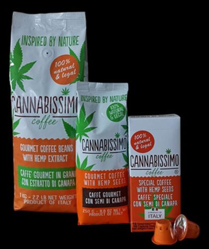 Cannabissimo Coffee con cannabis sativa